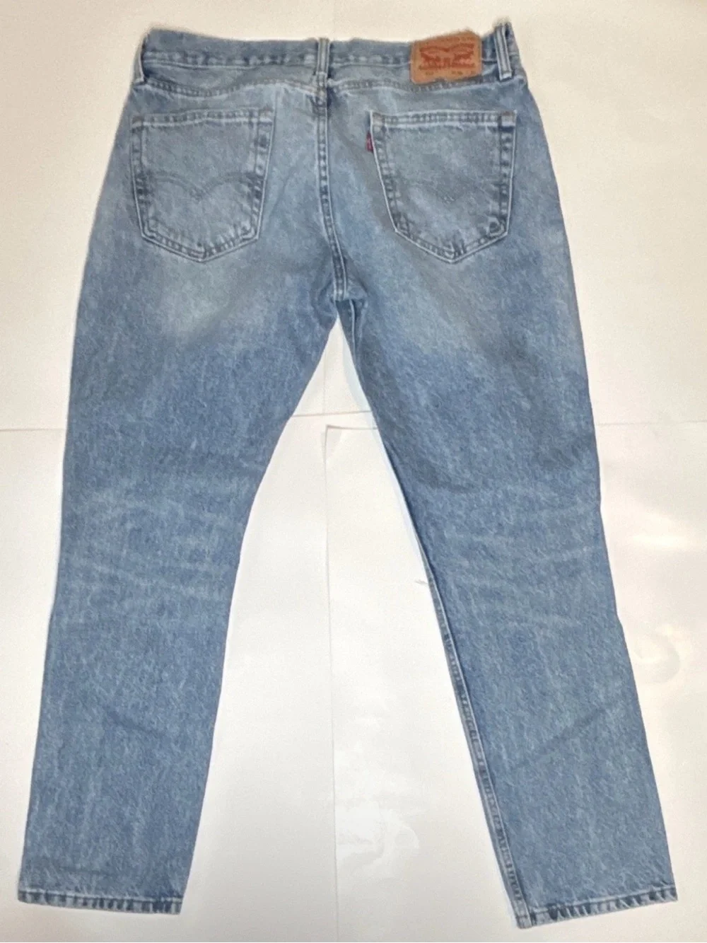 Levi's 511 Men’s Light Blue Straight Distressed Jeans 36x30